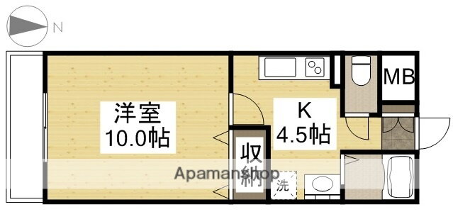 岡山県岡山市北区辰巳 北長瀬駅 1K マンション 賃貸物件詳細