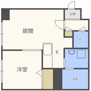 北海道札幌市東区北十三条東２ 北１３条東駅 1DK マンション 賃貸物件詳細