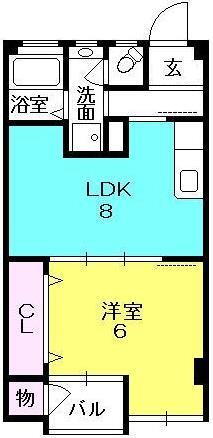 光南荘マンション 2階 1LDK 賃貸物件詳細
