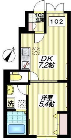 カドーヴェール 1階 1DK 賃貸物件詳細