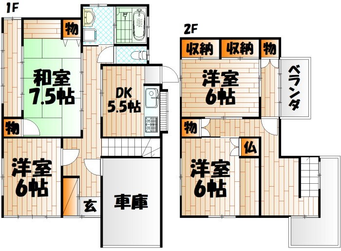 福岡県北九州市小倉北区熊谷１ 南小倉駅 4DK 一戸建て 賃貸物件詳細