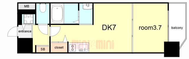兵庫県神戸市長田区大塚町２ 長田駅 1DK マンション 賃貸物件詳細