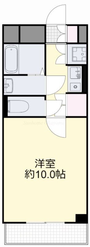 岡山県倉敷市新倉敷駅前３ 新倉敷駅 1K マンション 賃貸物件詳細