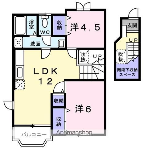 山梨県甲斐市天狗沢 竜王駅 2LDK アパート 賃貸物件詳細