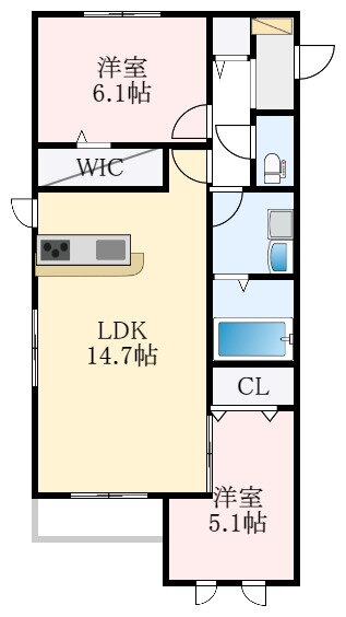 大阪府大阪狭山市金剛１ 金剛駅 2LDK アパート 賃貸物件詳細