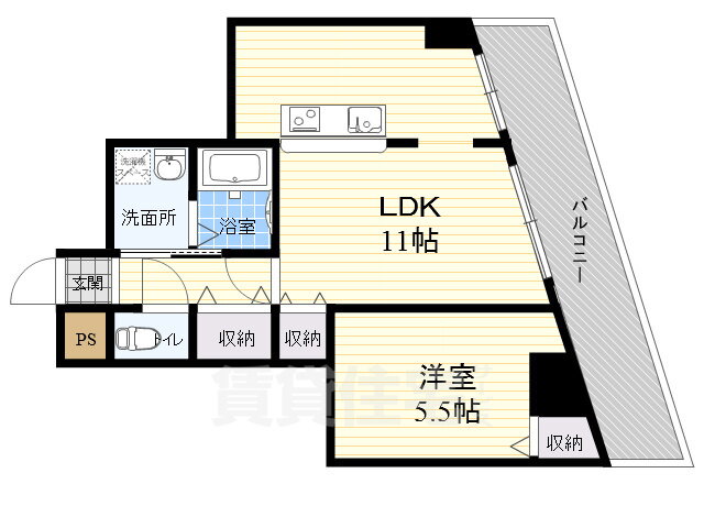 大阪府大阪市東淀川区豊里７ 上新庄駅 1LDK マンション 賃貸物件詳細
