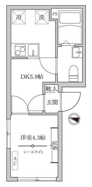 オレア浅草東 2階 1DK 賃貸物件詳細