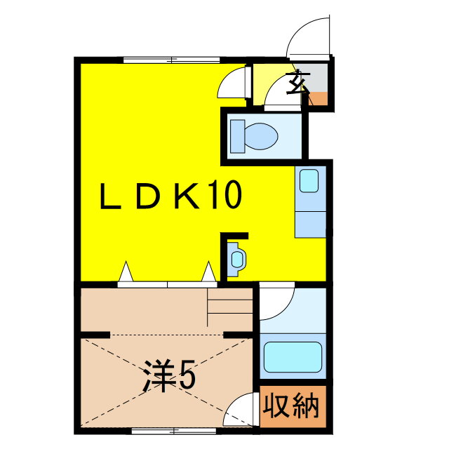 北海道旭川市旭神一条５ 旭川駅 1LDK アパート 賃貸物件詳細