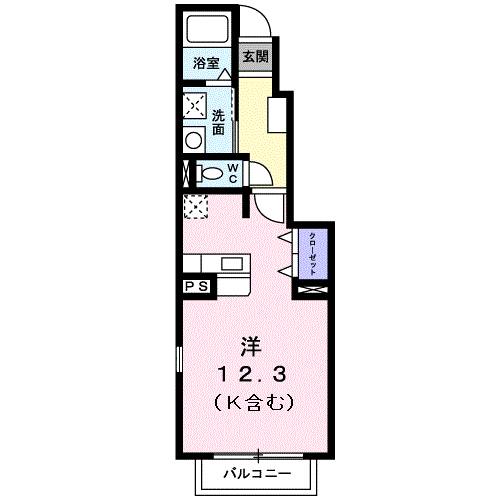 山口県岩国市平田６ 南岩国駅 ワンルーム アパート 賃貸物件詳細