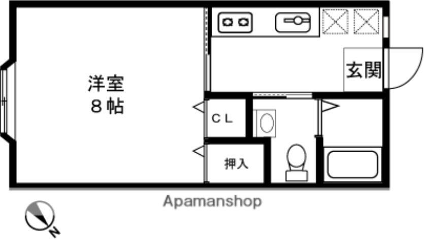 新潟県長岡市左近２ 長岡駅 1K アパート 賃貸物件詳細