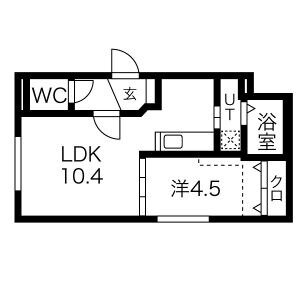 ＡＬＰＨＡ平岸 3階 1LDK 賃貸物件詳細
