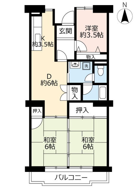 愛知県名古屋市中区千代田２ 鶴舞駅 3DK マンション 賃貸物件詳細