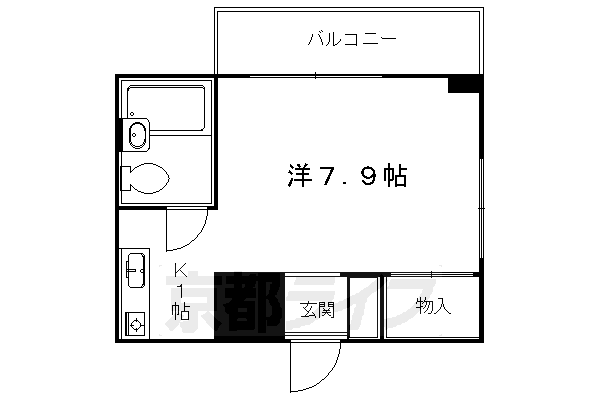 京都府京都市左京区北白川山ノ元町 元田中駅 1K マンション 賃貸物件詳細