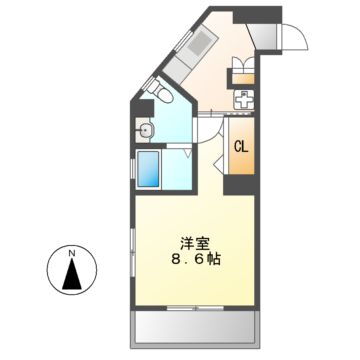 愛知県名古屋市千種区千種３ 吹上駅 1K マンション 賃貸物件詳細