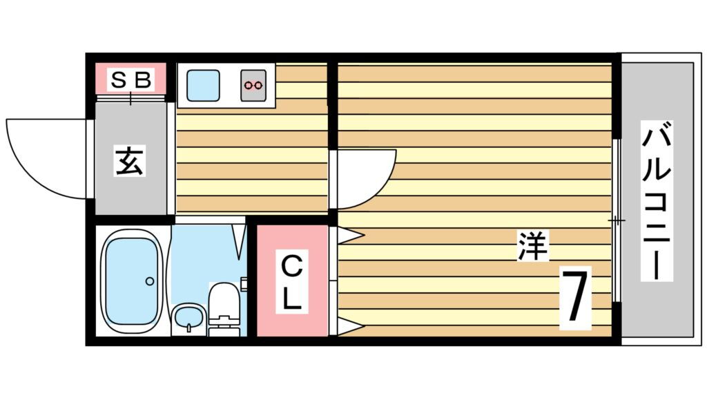 兵庫県神戸市兵庫区水木通９ 大開駅 1K マンション 賃貸物件詳細