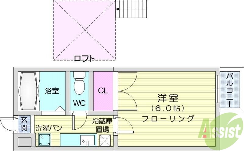 宮城県仙台市太白区西多賀５ 富沢駅 1K アパート 賃貸物件詳細