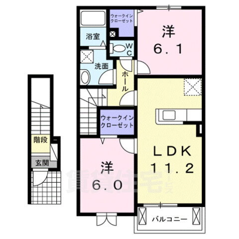 滋賀県栗東市高野 守山駅 2LDK アパート 賃貸物件詳細