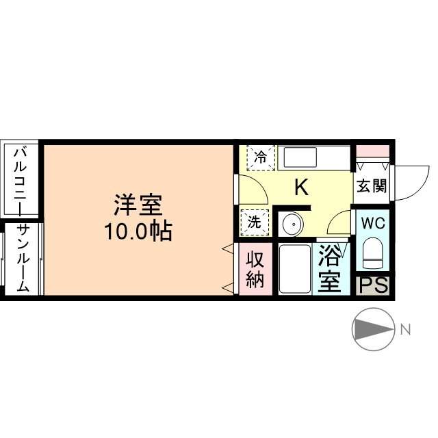 富山県富山市石金２ 不二越駅 1K マンション 賃貸物件詳細