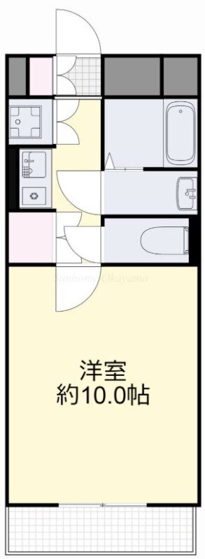 岡山県倉敷市新倉敷駅前３ 新倉敷駅 1K マンション 賃貸物件詳細