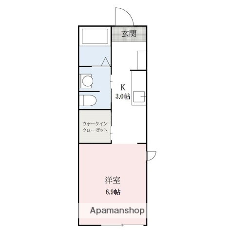 群馬県前橋市天川大島町 前橋大島駅 1K アパート 賃貸物件詳細
