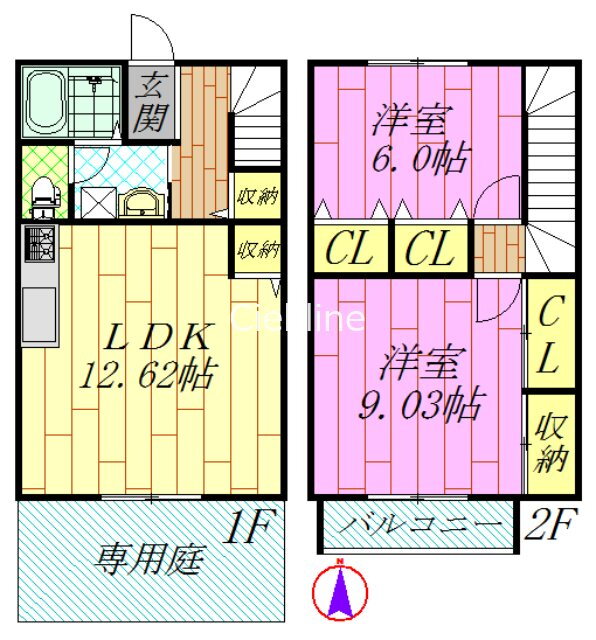 東京都江戸川区清新町２ 西葛西駅 2LDK 一戸建て 賃貸物件詳細