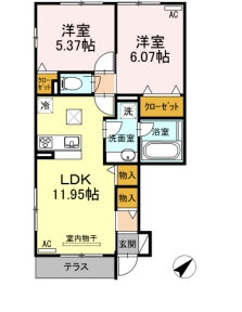 愛知県名古屋市天白区元植田３ 塩釜口駅 2LDK アパート 賃貸物件詳細