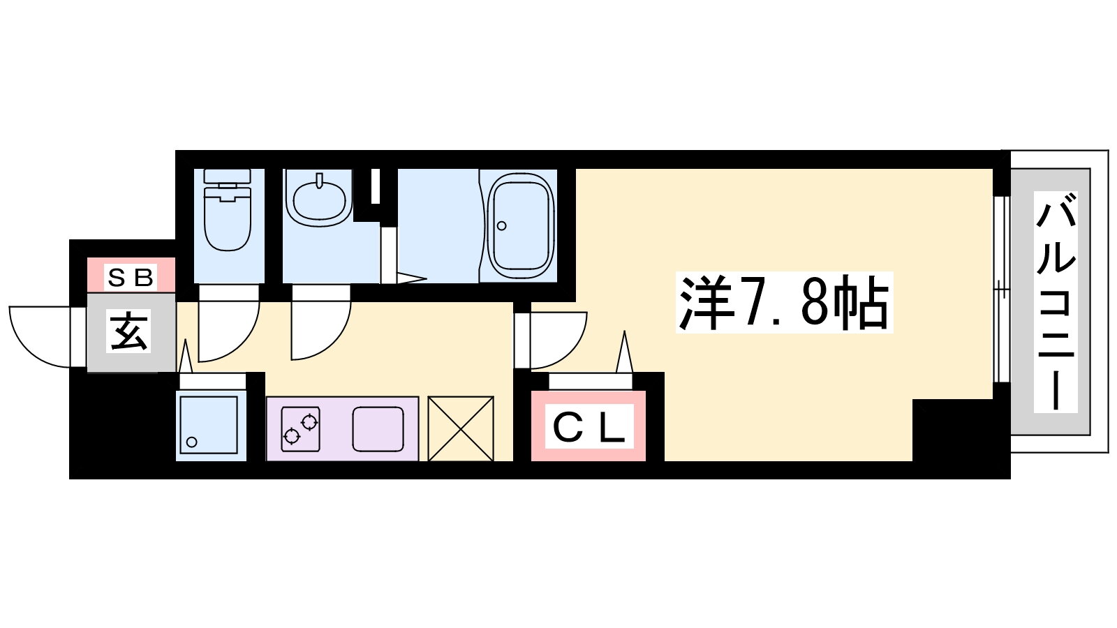 兵庫県神戸市中央区中町通４ 高速神戸駅 1K マンション 賃貸物件詳細