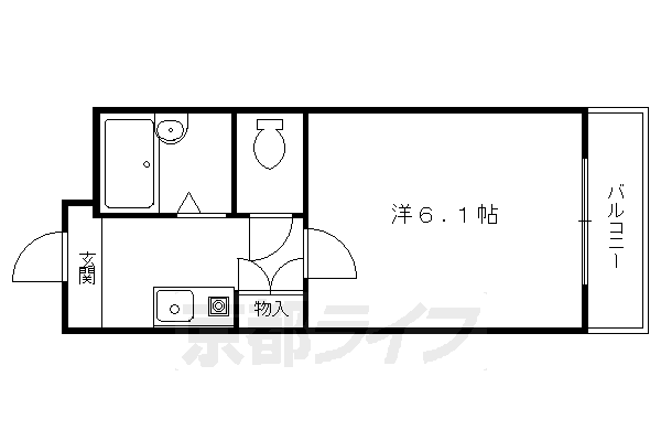 京都府京都市左京区一乗寺庵野町 一乗寺駅 1K マンション 賃貸物件詳細