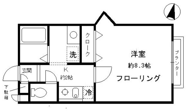 東京都目黒区南１ 洗足駅 1K アパート 賃貸物件詳細