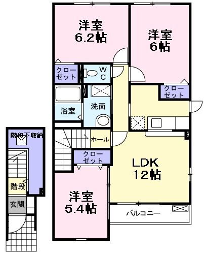 エスコルタＩ 2階 3LDK 賃貸物件詳細