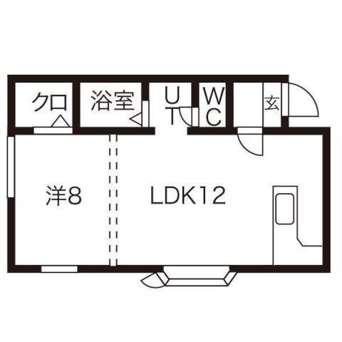 北海道北広島市大曲南ヶ丘３ 福住駅 1DK アパート 賃貸物件詳細
