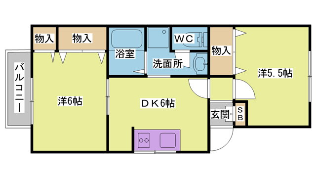 兵庫県神戸市須磨区白川台５ 名谷駅 2DK アパート 賃貸物件詳細