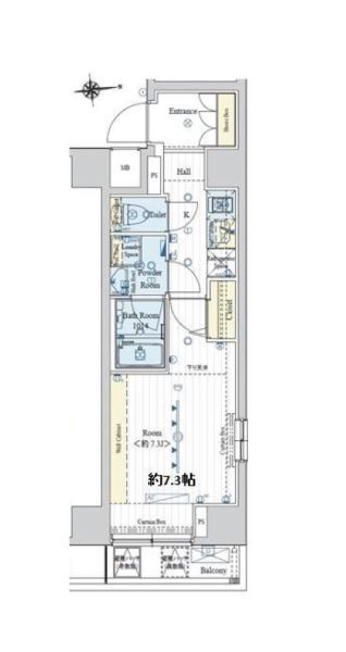 フュージョナル東日本橋 5階 1K 賃貸物件詳細