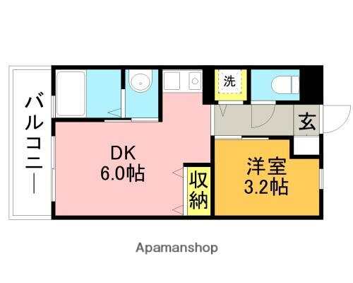 福岡県福岡市中央区六本松３ 桜坂駅 1DK マンション 賃貸物件詳細