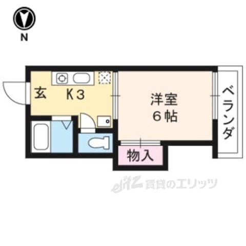 京都府京都市左京区吉田二本松町 神宮丸太町駅 1K アパート 賃貸物件詳細