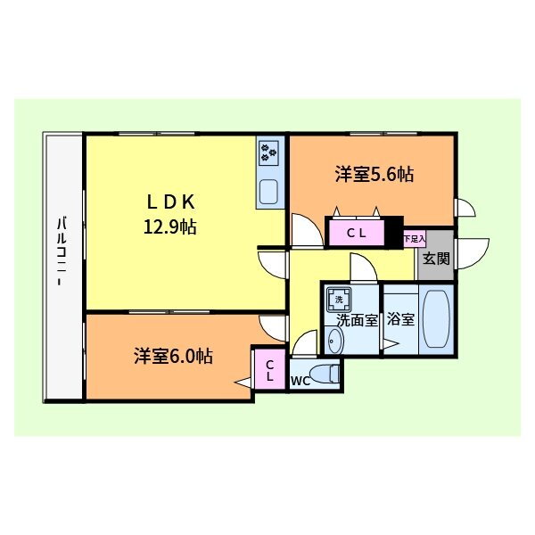 神奈川県横浜市金沢区六浦５ 金沢八景駅 2LDK アパート 賃貸物件詳細