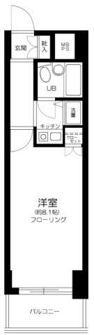東京都品川区南大井３ 大森駅 1K マンション 賃貸物件詳細