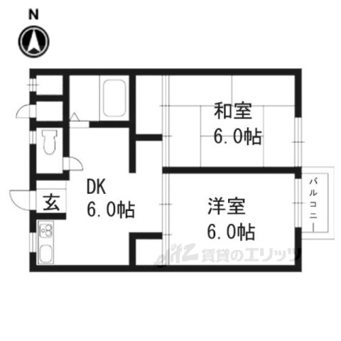 京都府京都市西京区樫原八反田 桂駅 2DK アパート 賃貸物件詳細
