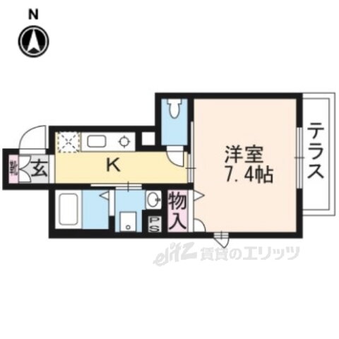 京都府京都市北区平野上柳町 北野白梅町駅 1K アパート 賃貸物件詳細