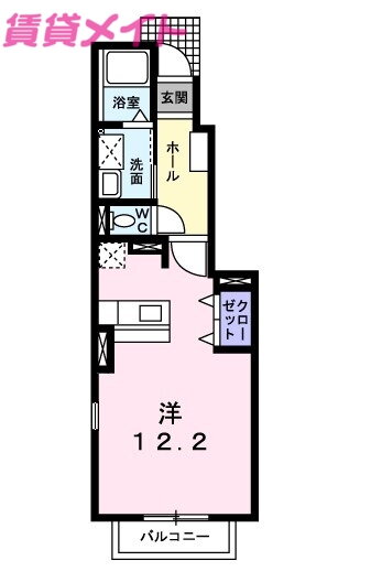 三重県松阪市大黒田町 松阪駅 ワンルーム アパート 賃貸物件詳細