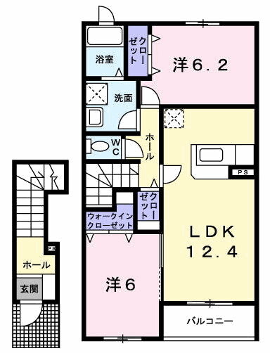 大阪府枚方市田口４ 枚方市駅 2LDK アパート 賃貸物件詳細