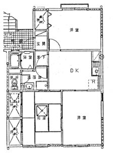 くすの木ハイツＩＩＩ 2階 3DK 賃貸物件詳細