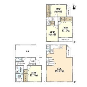 東京都世田谷区奥沢４ 奥沢駅 4LDK 一戸建て 賃貸物件詳細