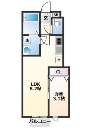 宮城県仙台市太白区砂押町 長町南駅 1LDK アパート 賃貸物件詳細