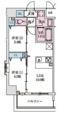 大阪府大阪市淀川区加島４ 加島駅 2LDK マンション 賃貸物件詳細