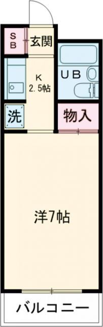 ヴェルドミール 2階 1K 賃貸物件詳細