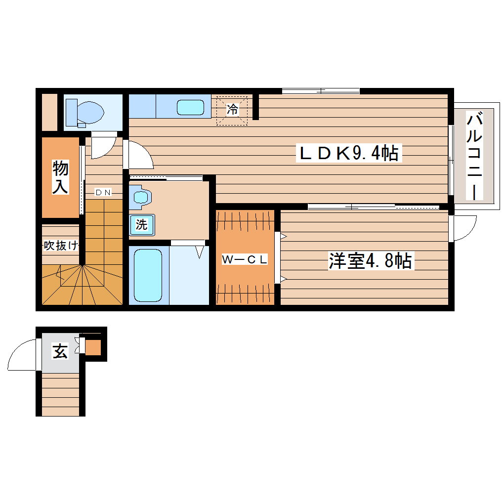 宮城県仙台市青葉区葉山町 北仙台駅 1LDK アパート 賃貸物件詳細
