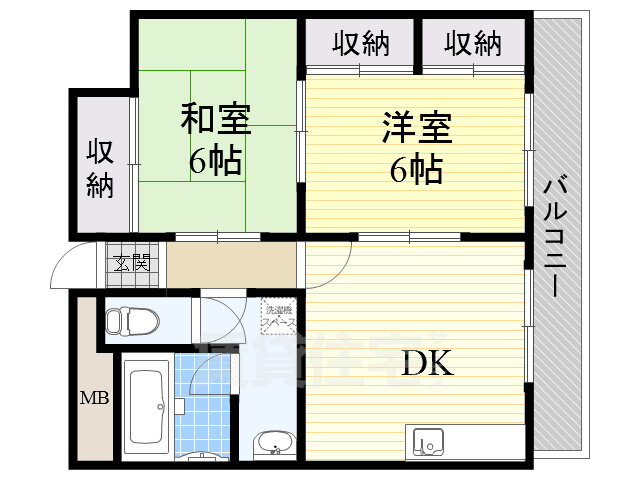 大阪府高槻市松川町 高槻市駅 2DK マンション 賃貸物件詳細