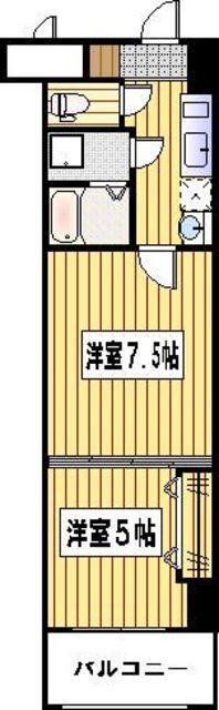 福岡県福岡市博多区綱場町 呉服町駅 2K マンション 賃貸物件詳細