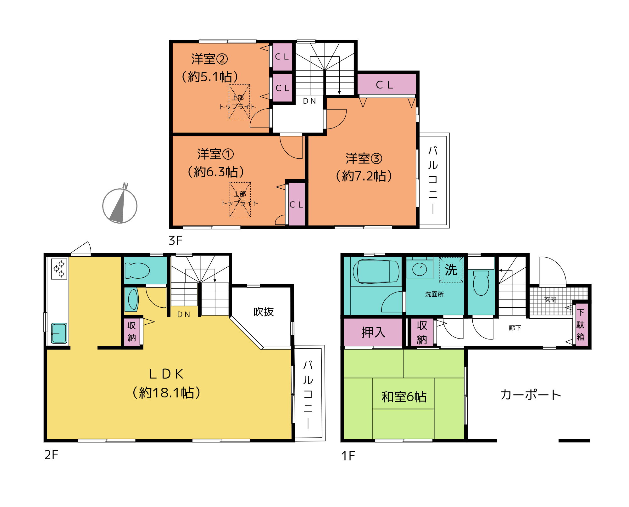 神奈川県川崎市中原区市ノ坪 武蔵小杉駅 4LDK 一戸建て 賃貸物件詳細